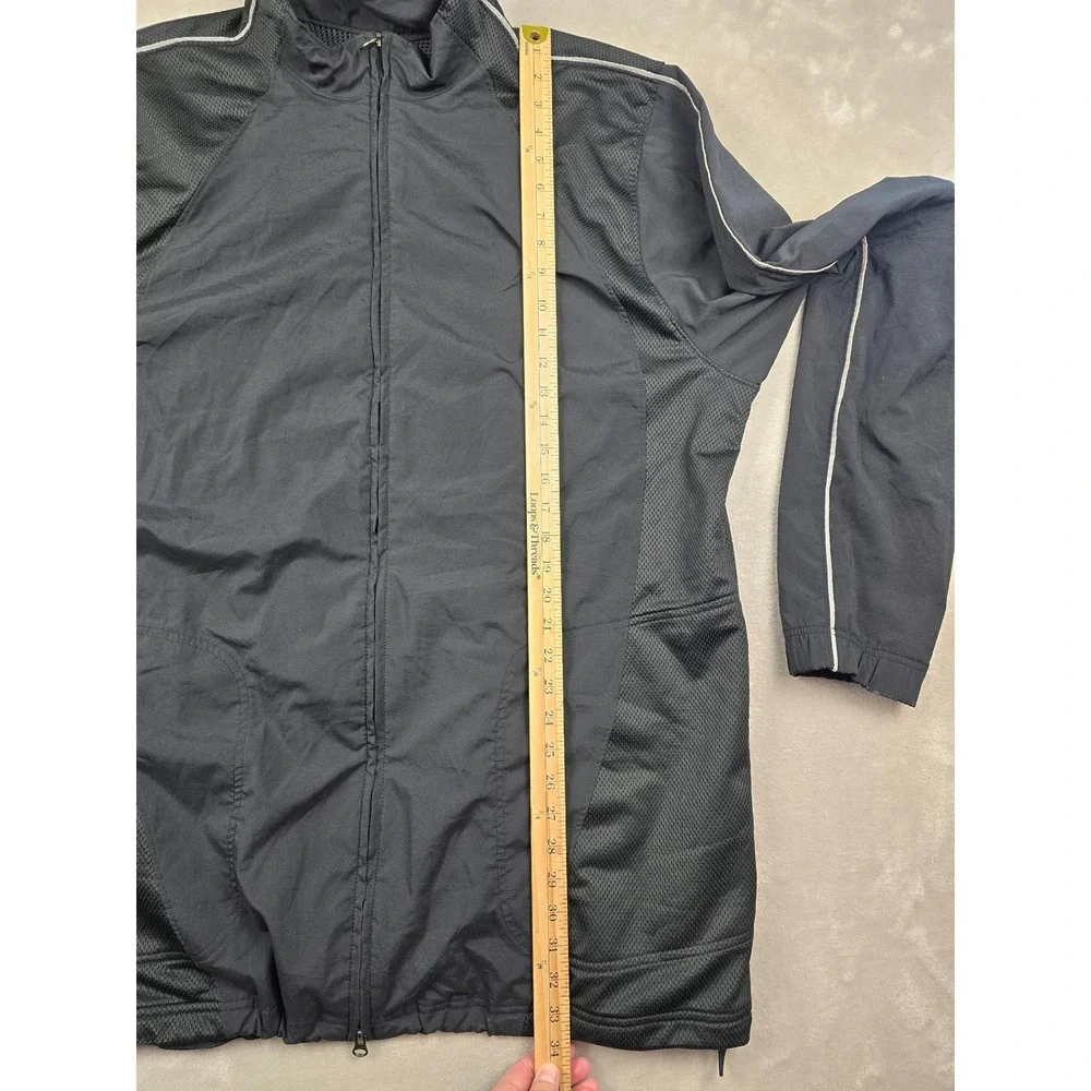 Vintage Jordan Track Jacket‎ Men 2XLT Black Full Zip Windbreaker 20th Anniv Y2K